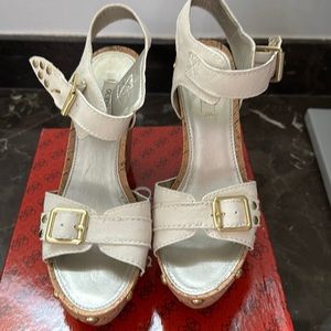 Guess ivory wedges